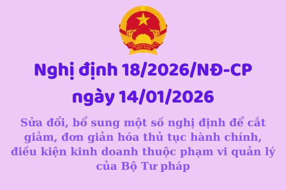 Nghị định 18/2026/NĐ-CP ngày 14/01/2026