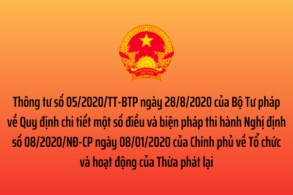 Thông tư số 05/2020/TT-BTP ngày 28/8/2020