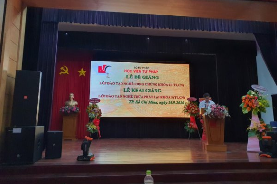 Khai giảng lớp thừa phát lại K5- TP. Hồ Chí Minh