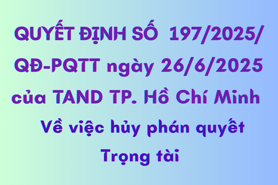 HỦY PHÁN QUYẾT CỦA TRỌNG TÀI VÌ SỬ DỤNG CHỨNG CỨ LÀ NỘI DUNG EMAIL KHÔNG ĐƯỢC LẬP VI BẰNG