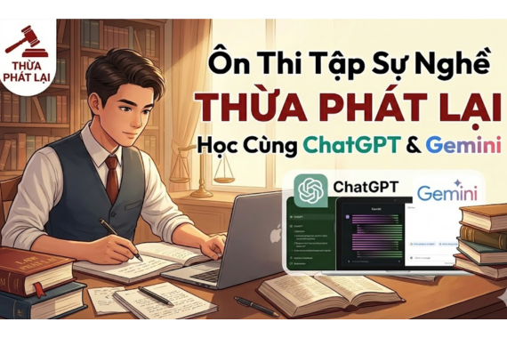 NÓNG! Cách tạo bộ đề ôn thi Thừa phát lại trong 3 phút bằng ChatGPT & Gemini